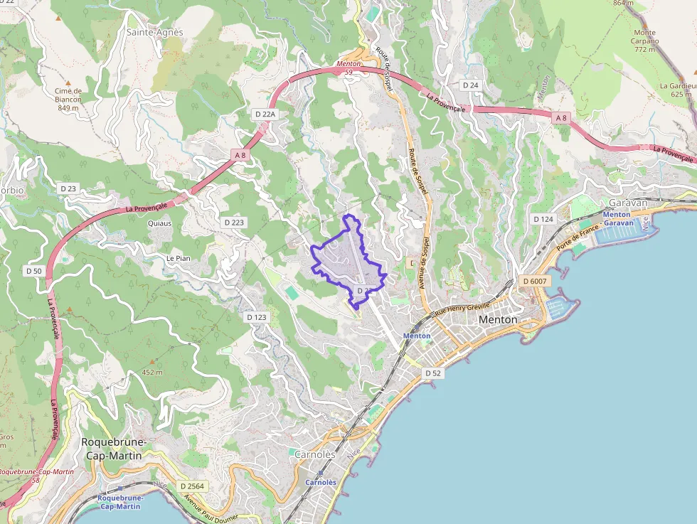 Appartement 67 m² trois pièces à vendre à Menton