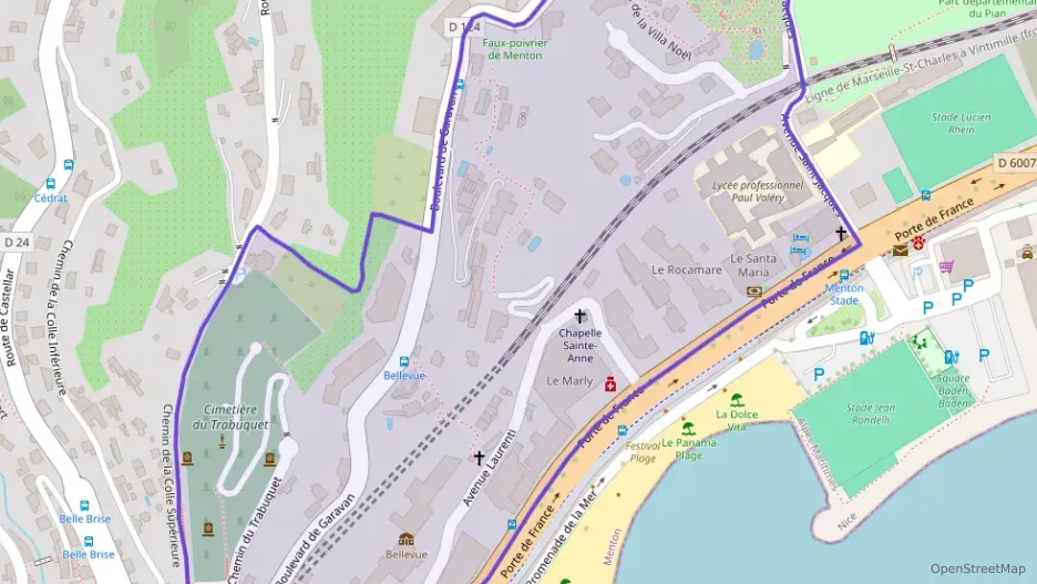 Appartement 75 m² trois pièces à vendre à Menton