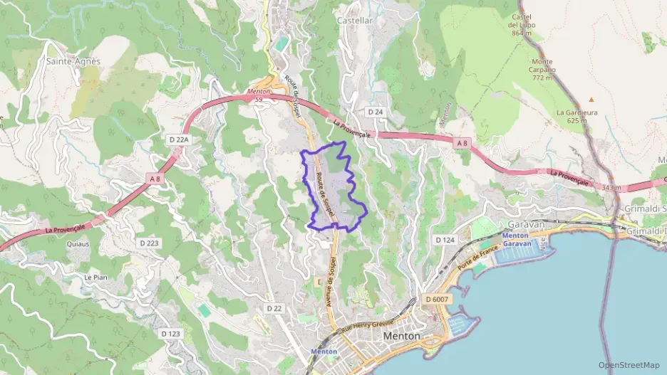 Appartement 42 m² deux pieces à vendre à Menton