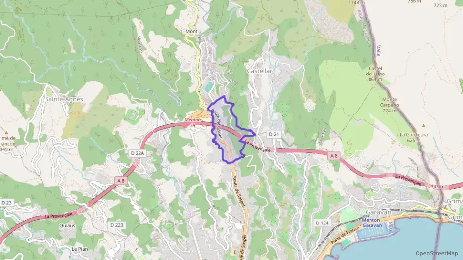 Appartement 48 m² deux pieces à vendre à Menton