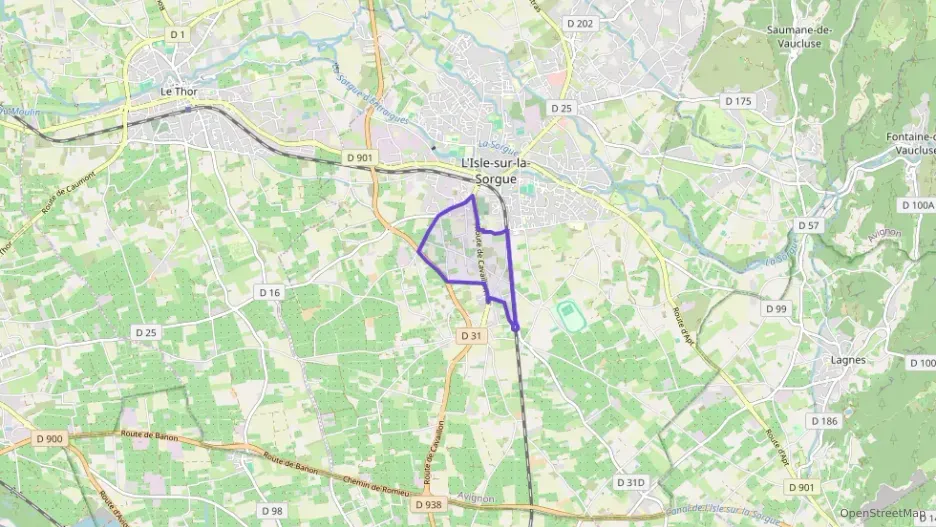 Appartement 43 m² deux pieces à vendre à L`Isle-sur-la-Sorgue