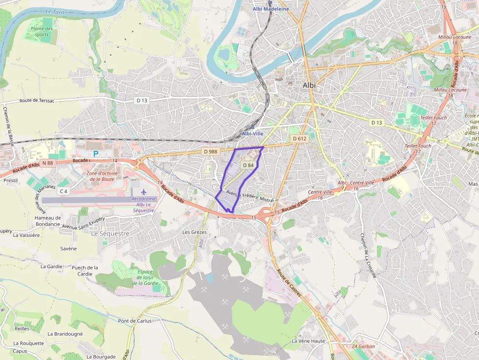 Appartement 42 m² deux pieces à vendre à Albi