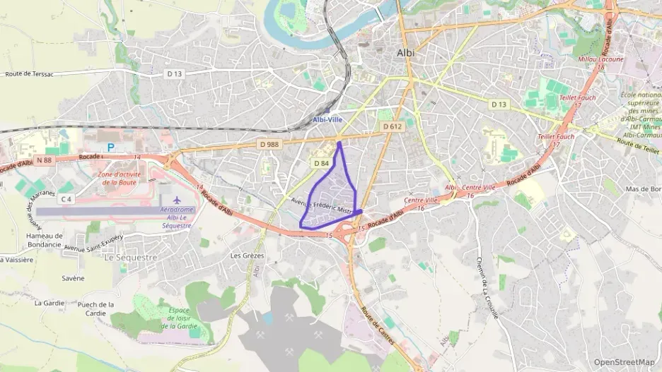 Appartement 53 m² deux pieces à vendre à Albi