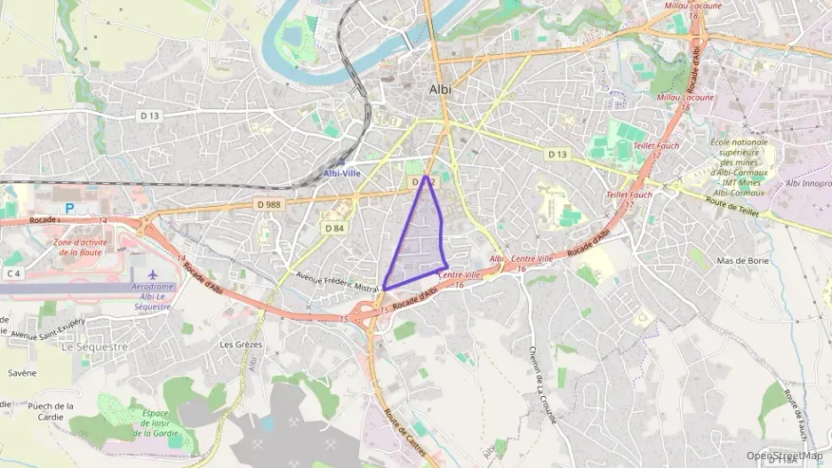 Appartement 44 m² deux pieces à vendre à Albi