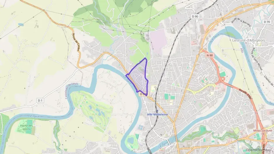 Appartement 45 m² deux pieces à vendre à Albi