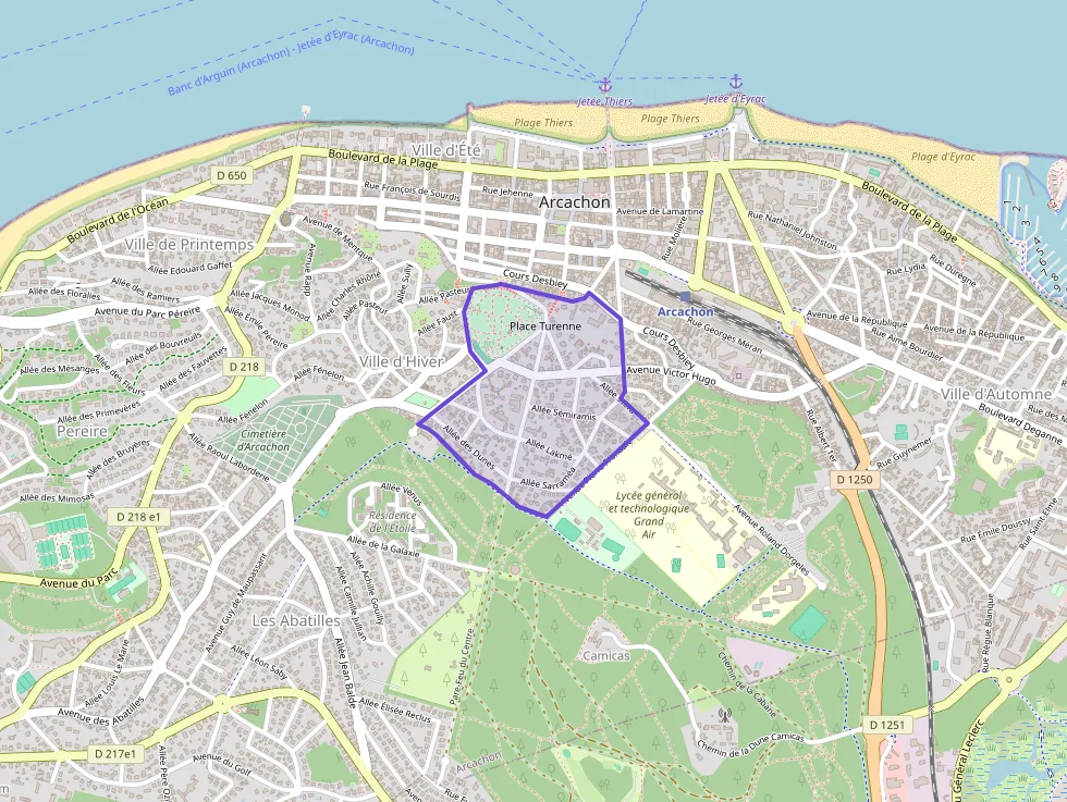 Appartement 49 m² trois pièces à vendre à Arcachon