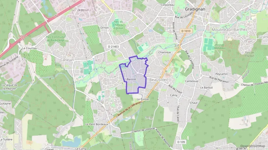 Appartement 69 m² trois pièces à vendre à Gradignan