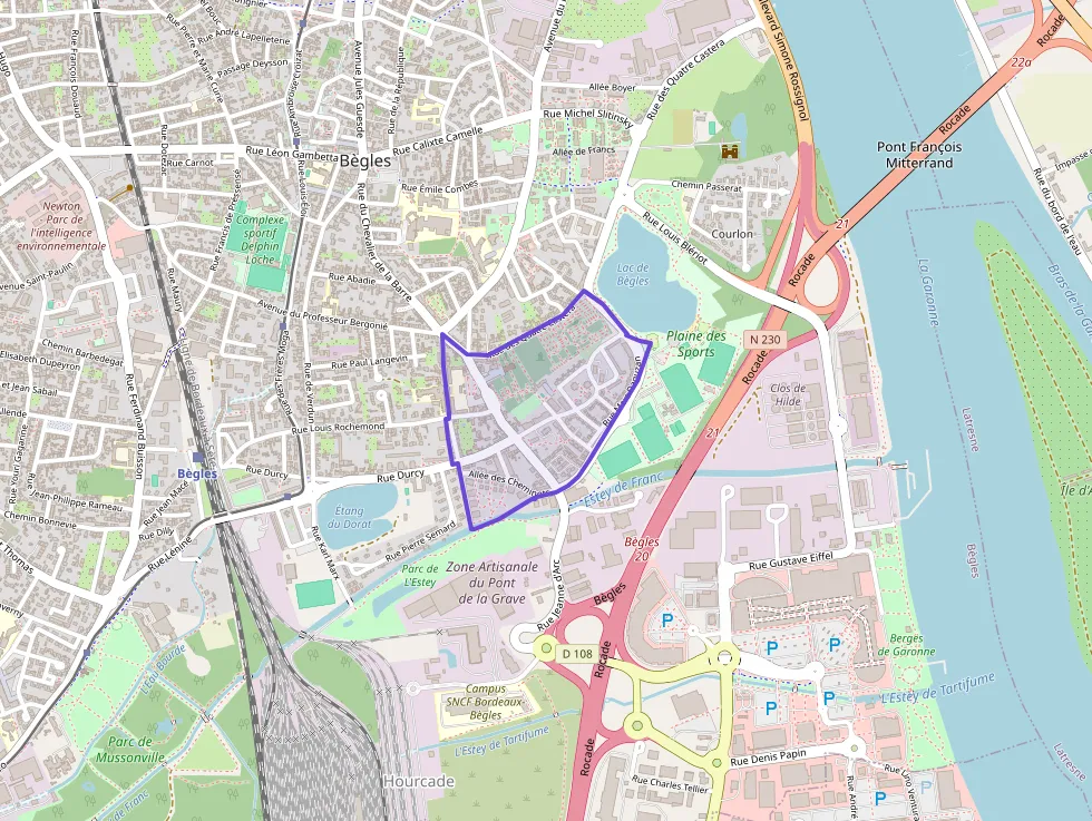 Appartement 58 m² trois pièces à vendre à Bègles