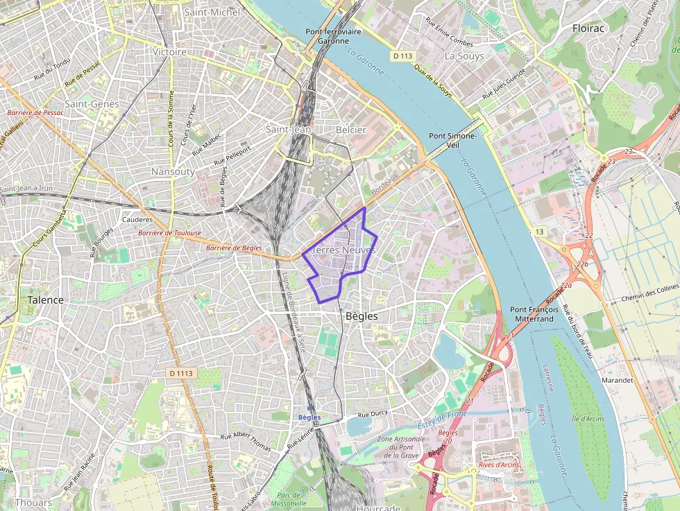 Appartement 65 m² trois pièces à vendre à Bègles