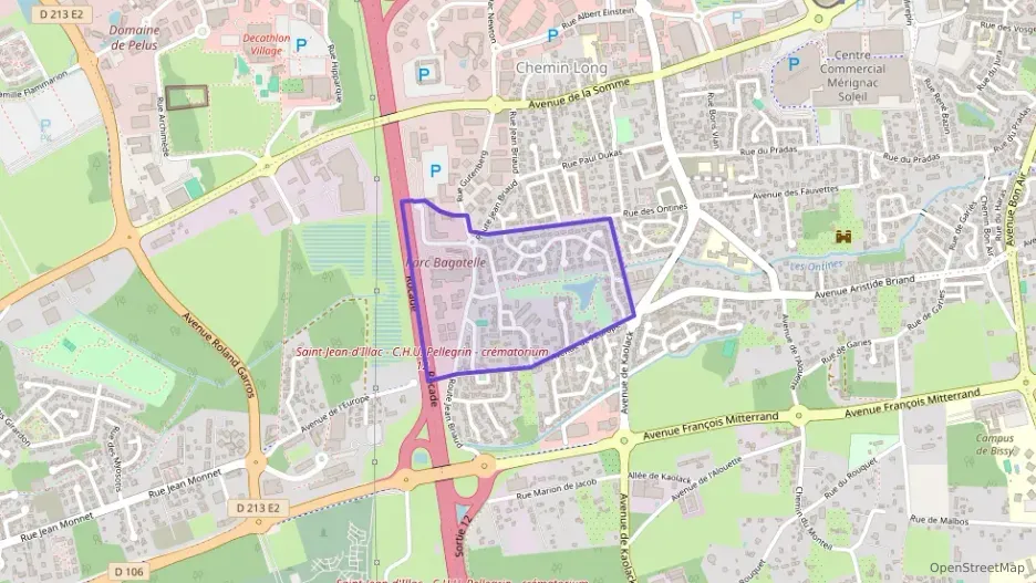 Appartement 56 m² trois pièces à vendre à Mérignac