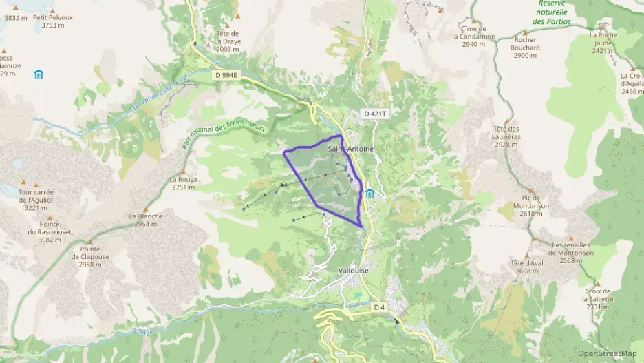 Appartement 48 m² trois pièces à vendre à Vallouise-Pelvoux Appartement 48 m² trois pièces à vendre à Vallouise-Pelvoux