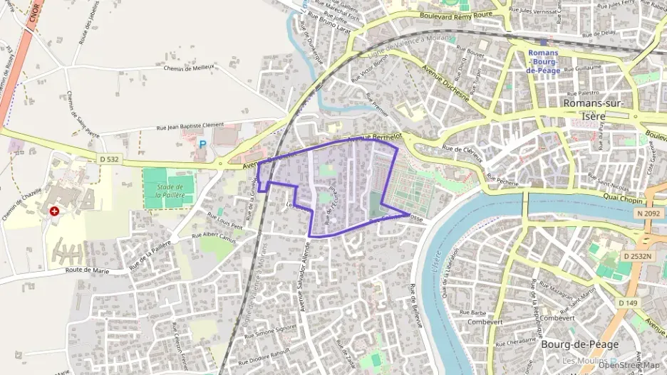 Appartement 68 m² quatre pièces à vendre à Romans-sur-Isère