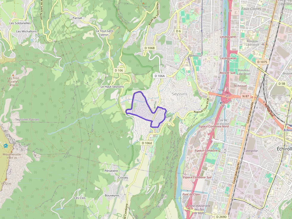 Appartement 88 m² quatre pièces à vendre à Seyssins