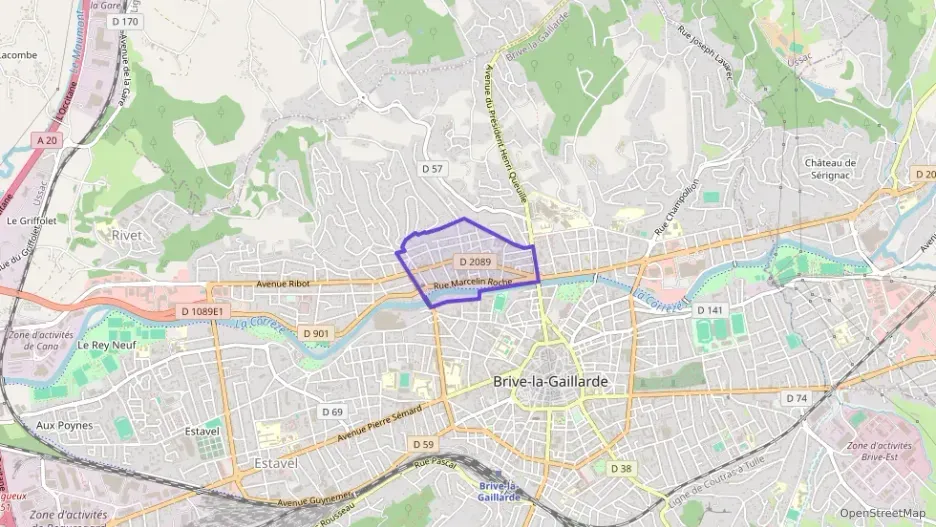 Appartement 55 m² trois pièces à vendre à Brive-la-Gaillarde