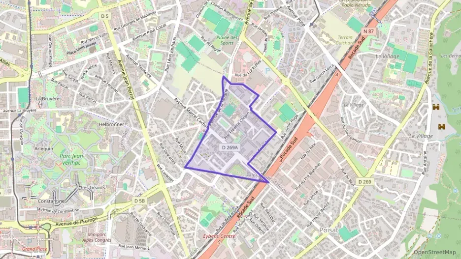 Appartement 44 m² deux pieces à vendre à Saint-Martin-d`Hères