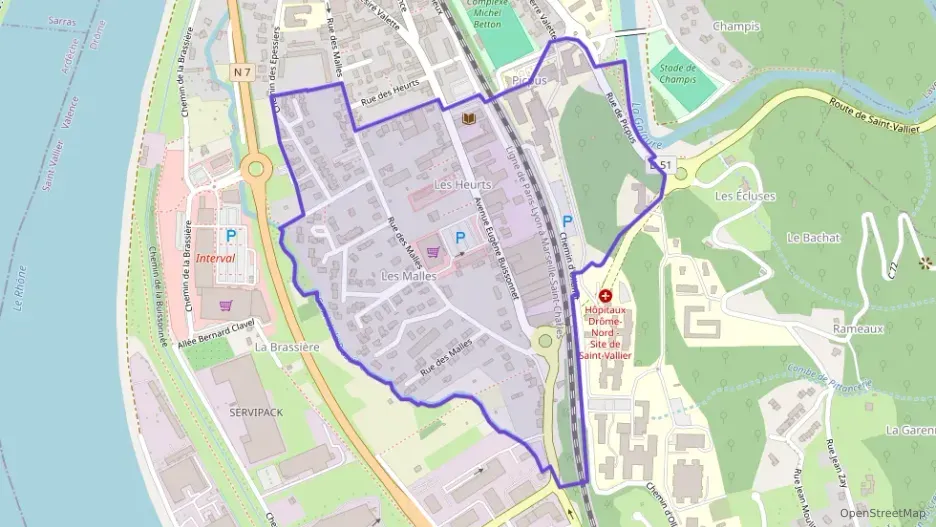 Appartement 72 m² quatre pièces à vendre à Saint-Vallier