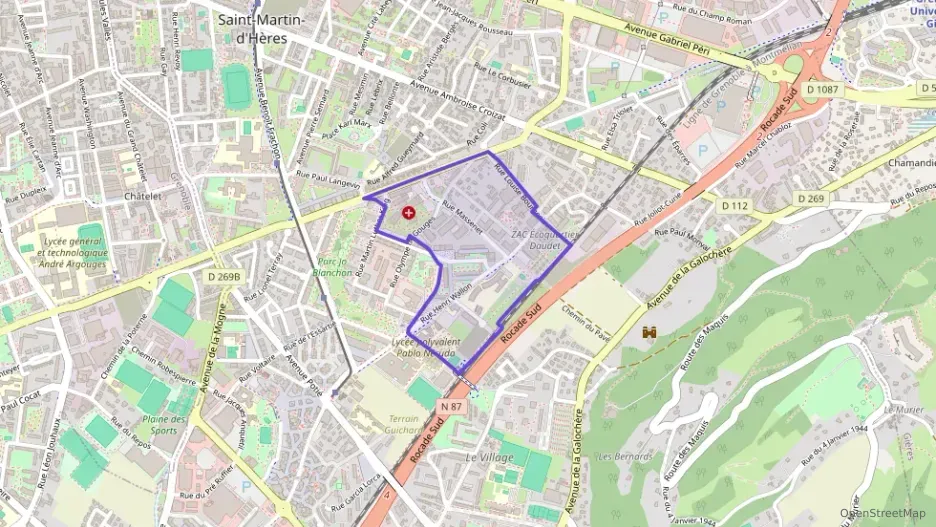Appartement 44 m² deux pieces à vendre à Saint-Martin-d`Hères