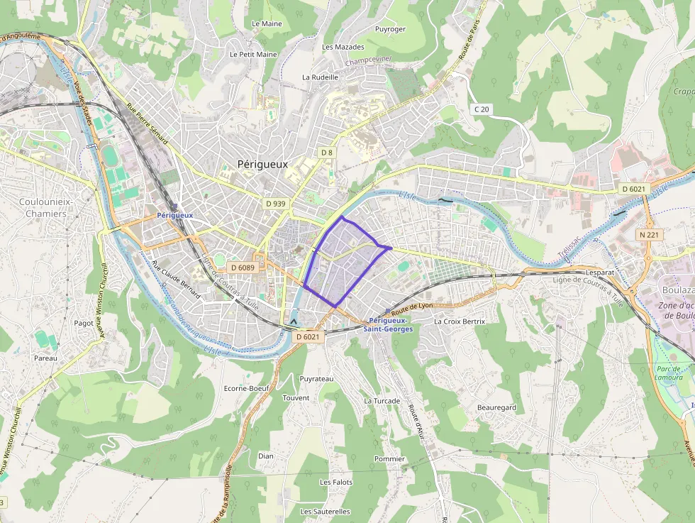 Appartement 30 m² deux pieces à vendre à Périgueux