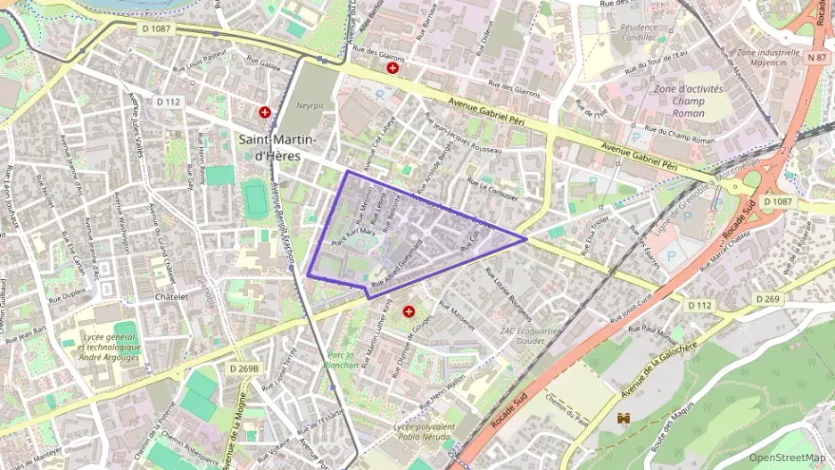 Appartement 70 m² deux pieces à vendre à Saint-Martin-d`Hères