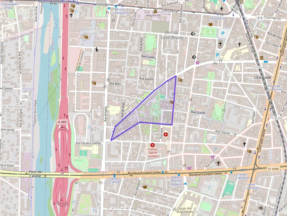 Appartement 74 m² trois pièces à vendre à Grenoble