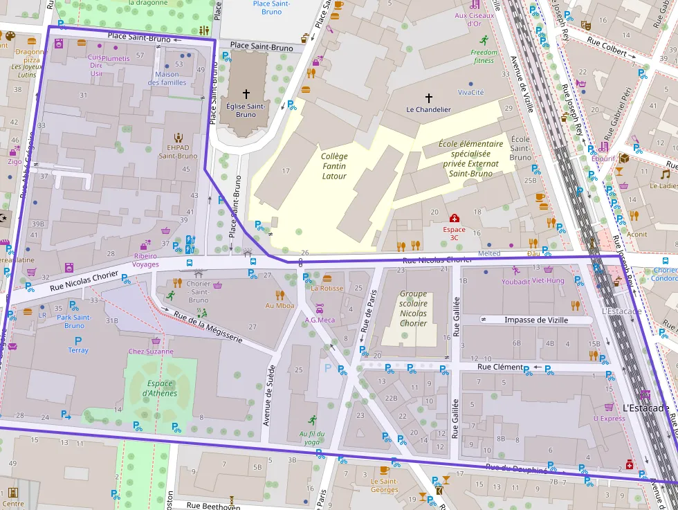Appartement 70 m² trois pièces à vendre à Grenoble