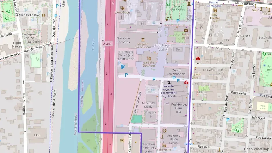 Appartement 62 m² trois pièces à vendre à Grenoble