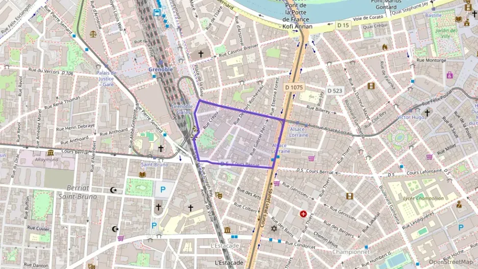 Appartement 25 m² une piece à vendre à Grenoble