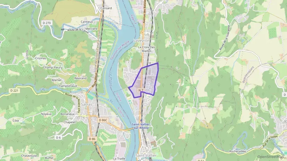 Appartement 80 m² quatre pièces à vendre à Saint-Vallier