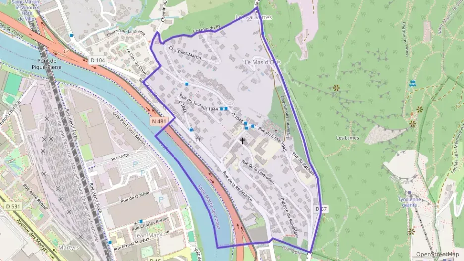 Appartement 40 m² deux pieces à vendre à Saint-Martin-le-Vinoux