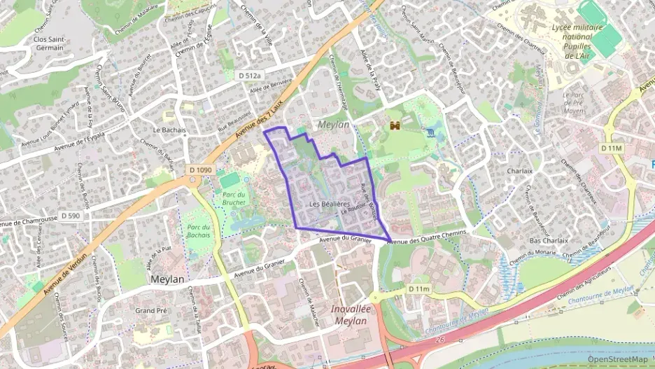 Appartement 88 m² quatre pièces à vendre à Meylan