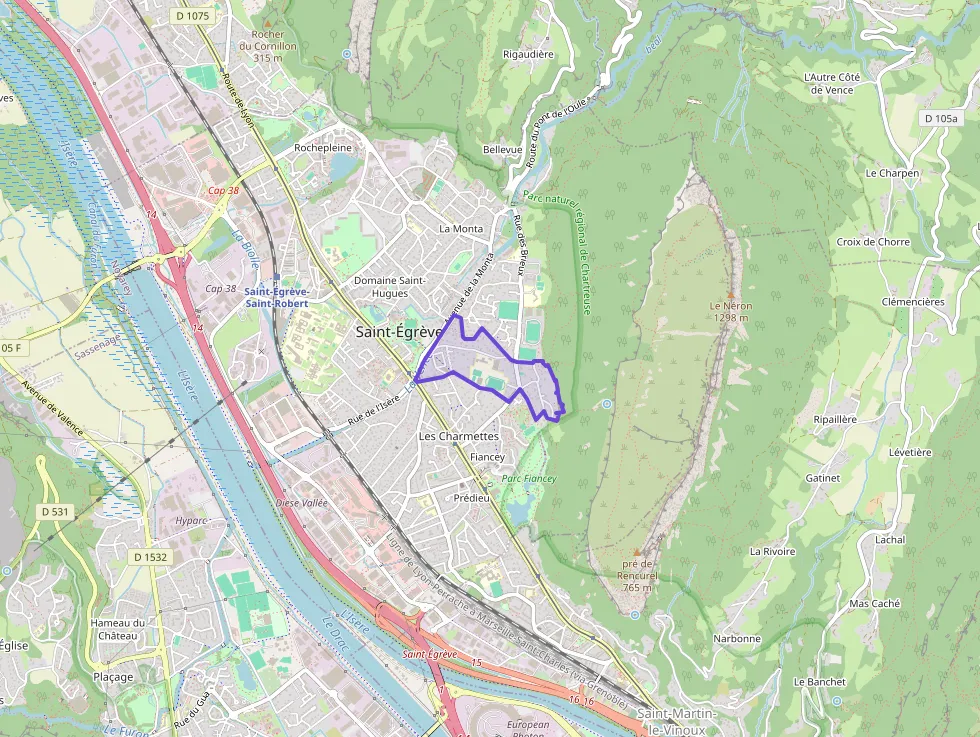 Appartement 70 m² quatre pièces à vendre à Saint-Égrève