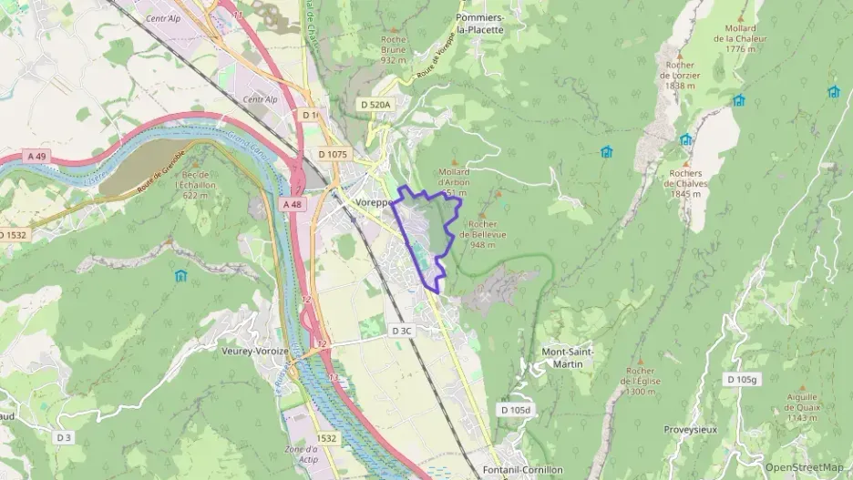 Appartement 62 m² trois pièces à vendre à Voreppe