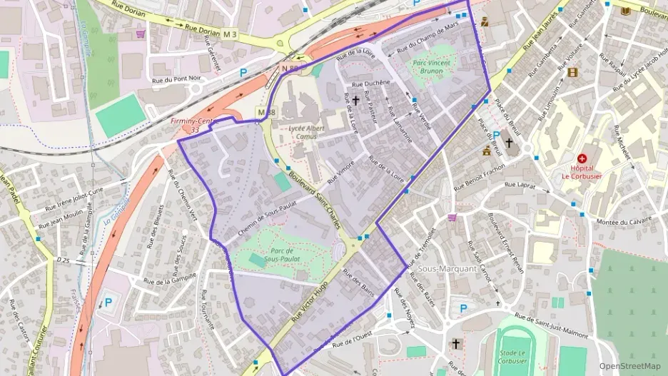Appartement 59 m² trois pièces à vendre à Firminy