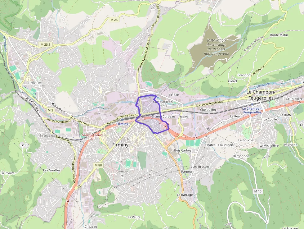 Appartement 62 m² quatre pièces à vendre à Firminy