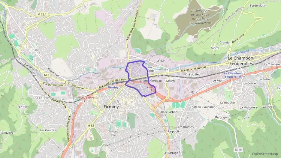 Appartement 89 m² quatre pièces à vendre à Firminy Appartement 89 m² quatre pièces à vendre à Firminy