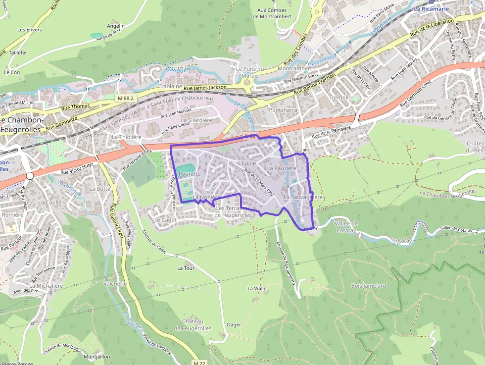 Appartement 52 m² une piece à vendre à Le Chambon-Feugerolles