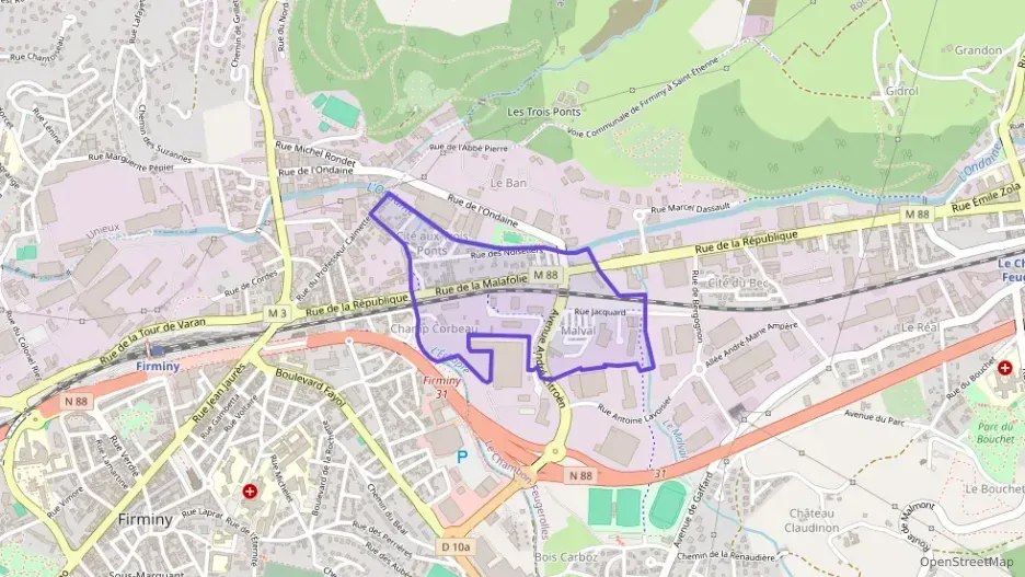 Appartement 90 m² trois pièces à vendre à Le Chambon-Feugerolles