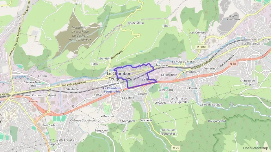 Appartement 82 m² quatre pièces à vendre à Le Chambon-Feugerolles