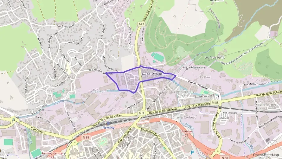 Appartement 96 m² quatre pièces à vendre à Firminy Appartement 96 m² quatre pièces à vendre à Firminy