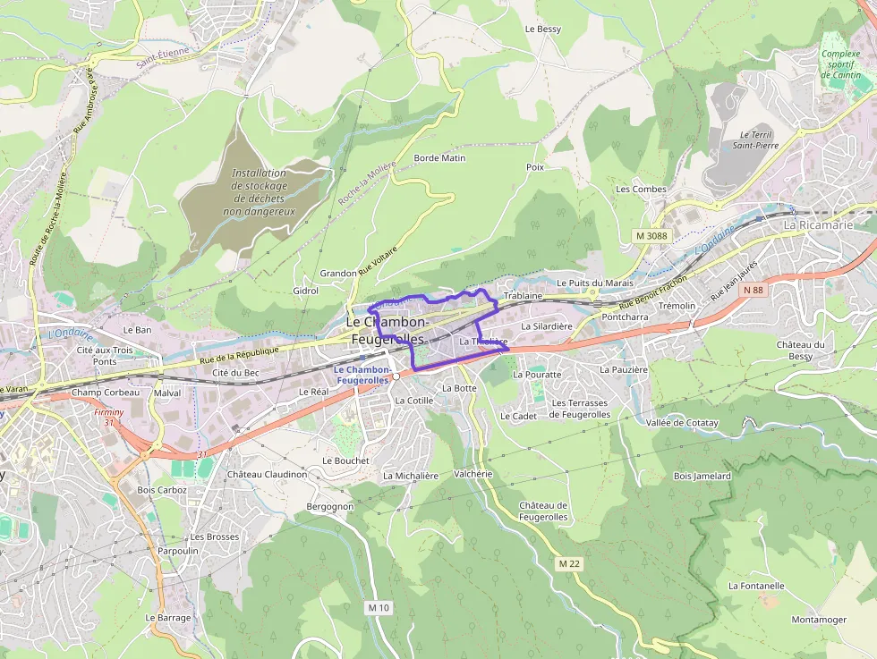 Appartement 93 m² trois pièces à vendre à Le Chambon-Feugerolles