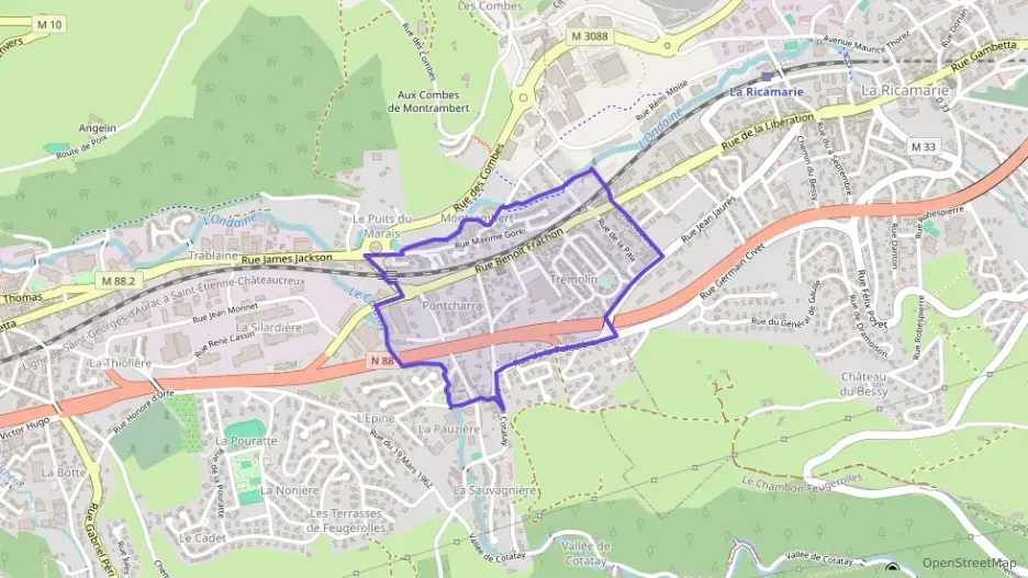 Appartement 80 m² trois pièces à vendre à Le Chambon-Feugerolles