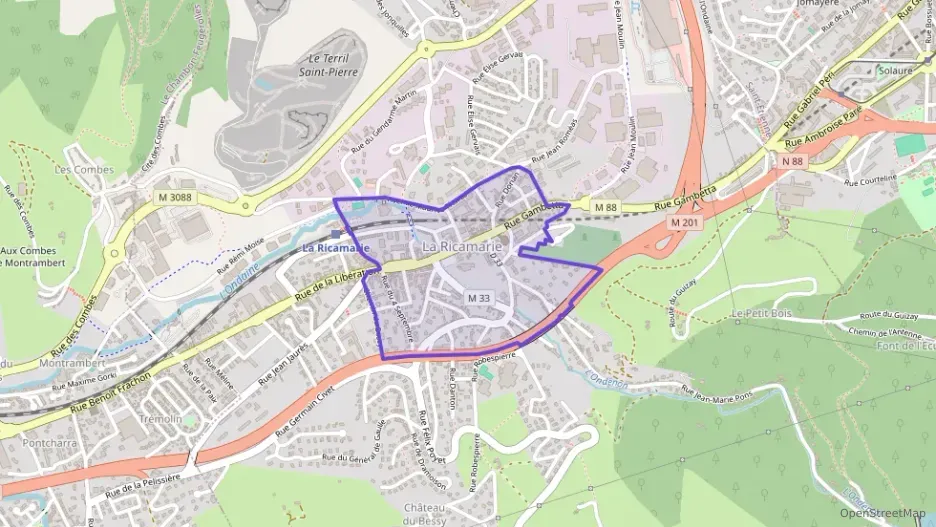 Appartement 51 m² deux pieces à vendre à La Ricamarie