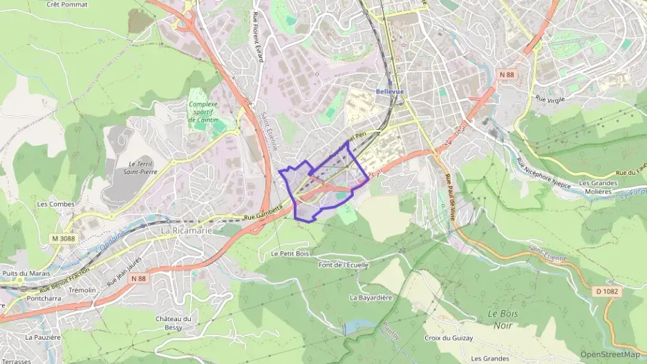 Appartement 53 m² deux pieces à vendre à Saint-Étienne