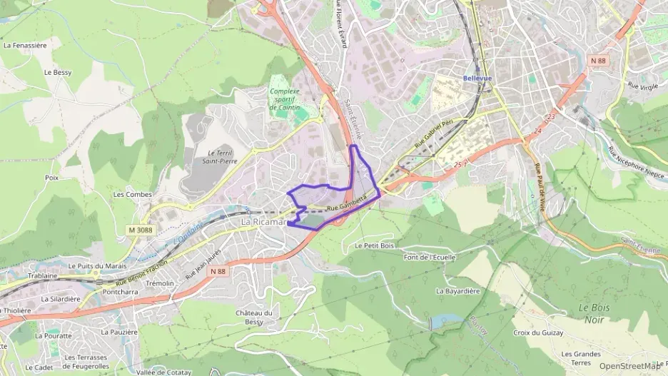 Appartement 103 m² cinq pièces à vendre à La Ricamarie