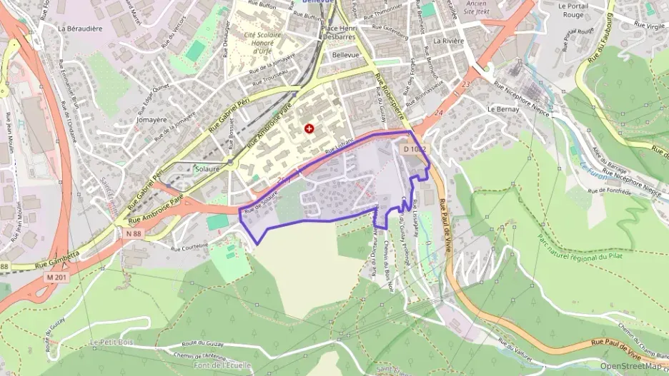 Appartement 30 m² une piece à vendre à Saint-Étienne