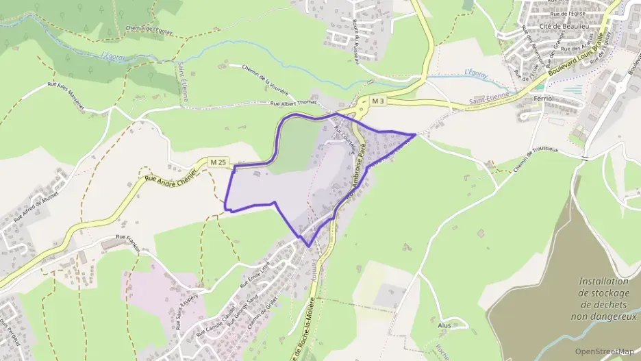 Appartement 46 m² une piece à vendre à Unieux