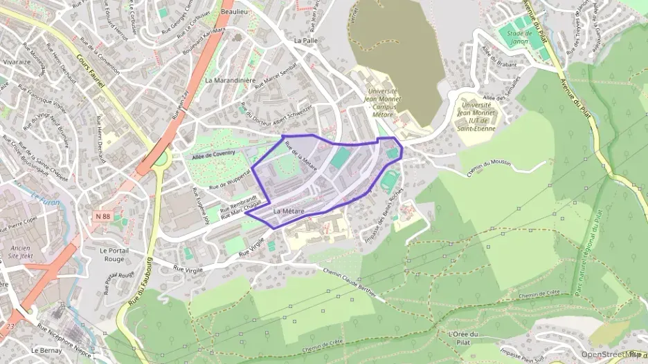 Appartement 77 m² quatre pièces à vendre à Saint-Étienne