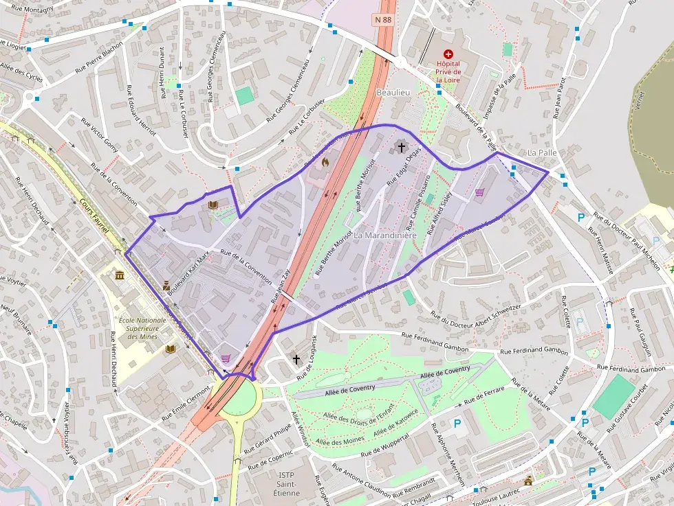 Appartement 90 m² quatre pièces à vendre à Saint-Étienne