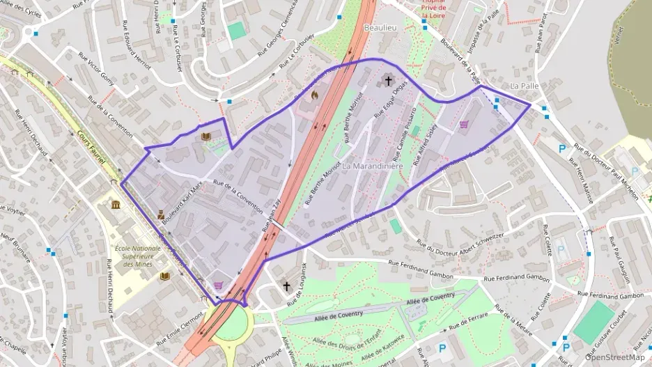 Appartement 62 m² trois pièces à vendre à Saint-Étienne