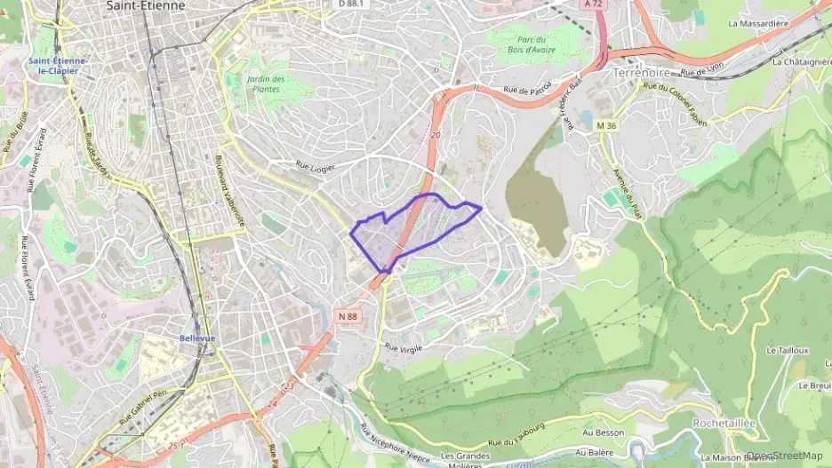 Appartement 62 m² trois pièces à vendre à Saint-Étienne